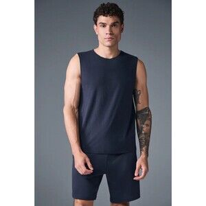 Alo Men's Triumph Tank Navy 2XL NWT